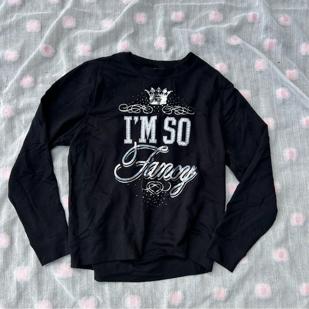Juicy Couture Black sequin Sweatshirt